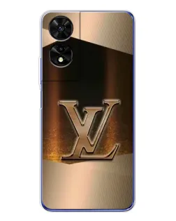 Чехол для TCL 505 с картинкой «LV — золотое сияние» Чехол для TCL 505 с картинкой «LV — золотое сияние»