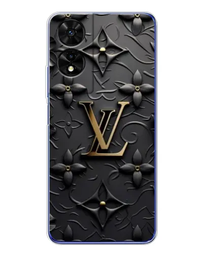 Чехол для TCL 505 с картинкой «Кожаная текстура LV»