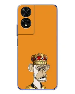 Чехол для TCL 505 с картинкой «Золотая обезьяна Bored Ape» Чехол для TCL 505 с картинкой «Золотая обезьяна Bored Ape»