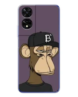 Чехол для TCL 505 с картинкой «Bored Ape в кепке» Чехол для TCL 505 с картинкой «Bored Ape в кепке»