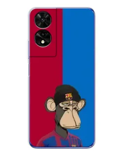 Чехол для TCL 505 с картинкой «Bored Ape — фанат Барсы» Чехол для TCL 505 с картинкой «Bored Ape — фанат Барсы»