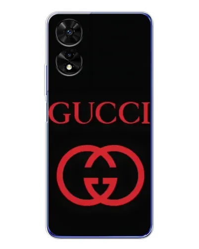 Чохол для TCL 505 з картинкою «Gucci — червоний логотип»