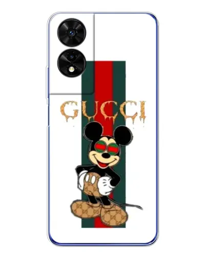Чохол для TCL 505 з картинкою «Міккі Маус Gucci — смуги»
