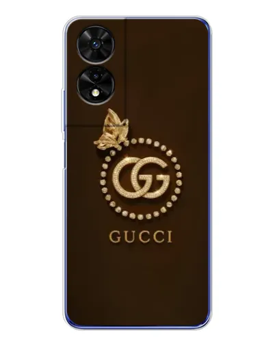 Чохол для TCL 505 з картинкою «Gucci — золотий метелик»