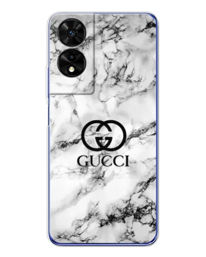 Чохол для TCL 505 з картинкою «Gucci — мармуровий шик»