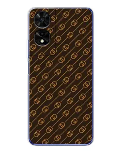 Чохол для TCL 505 з картинкою «Gucci — золоті діагоналі» Чохол для TCL 505 з картинкою «Gucci — золоті діагоналі»