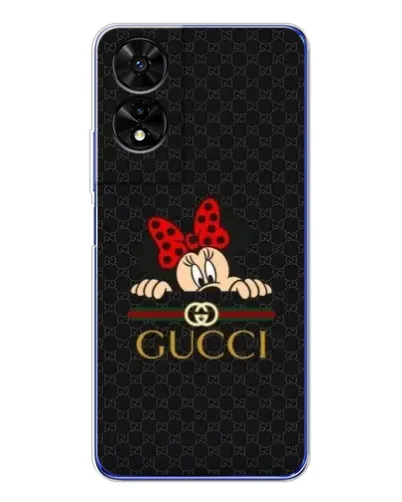 Чохол для TCL 505 з картинкою «Мінні Маус Gucci — чорний»