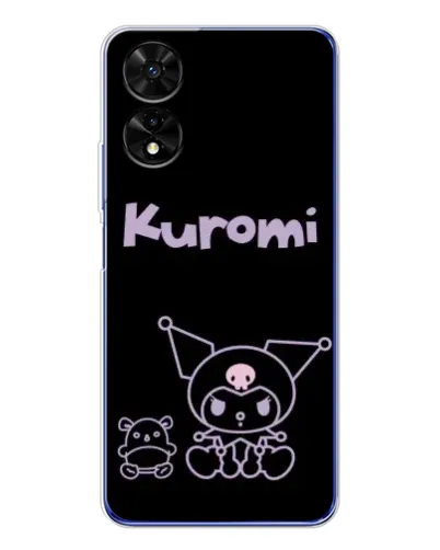 Чохол для TCL 505 з картинкою «Kuromi — чорний мінімалізм» Чохол для TCL 505 з картинкою «Kuromi — чорний мінімалізм»
