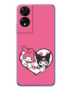 Чохол для TCL 505 з картинкою «Kuromi та My Melody»