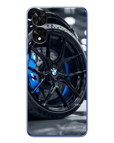 Чехол для TCL 505 с картинкой «Колесо BMW вблизи»