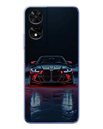 Чехол для TCL 505 с картинкой «BMW на мокрой дороге»