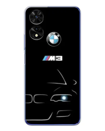 Чехол для TCL 505 с картинкой «Минималистичный принт BMW M3»