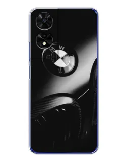 Чехол для TCL 505 с картинкой «Эмблема BMW — макро»