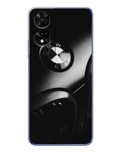 Чехол для TCL 505 с картинкой «Эмблема BMW — макро»