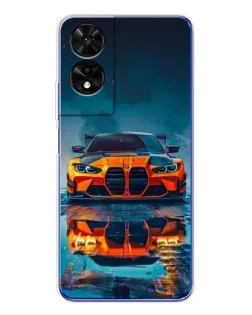 Чехол для TCL 505 с картинкой «BMW — золотая эмблема»