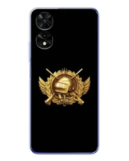 Чохол для TCL 505 з картинкою «PUBG — помаранчевий градієнт»