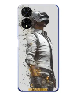 Чохол для TCL 505 з картинкою «PUBG — боєць у пилу»