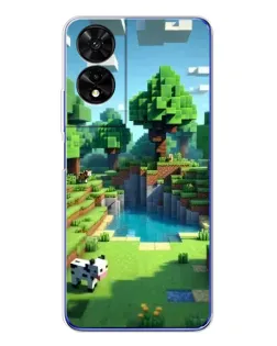 Чохол для TCL 505 з картинкою «Minecraft літній день»