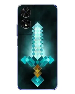 Чохол для TCL 505 з картинкою «Алмазний меч неон»