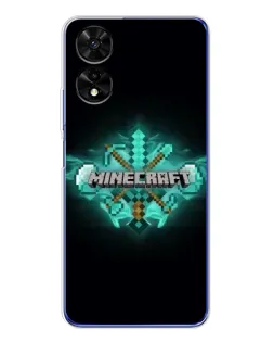 Чохол для TCL 505 з картинкою «Minecraft Diamond лого»