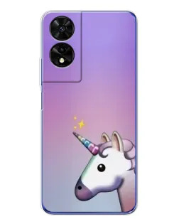 Чехол для TCL 505 с картинкой «Единорог градиент»