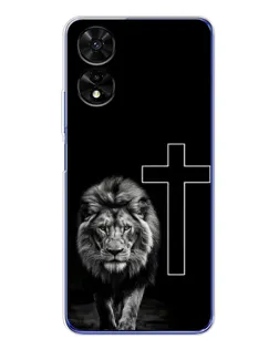 Чехол для TCL 505 с картинкой «Лев и Крест»