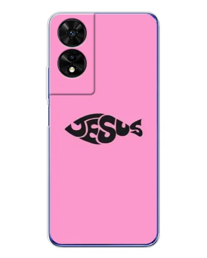 Чохол для TCL 505 з картинкою «Рожевий символ Jesus» Чохол для TCL 505 з картинкою «Рожевий символ Jesus»