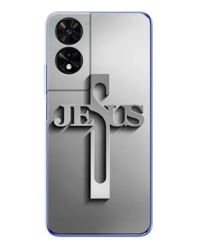 Чехол для TCL 505 с картинкой «Металлический крест Jesus» Чехол для TCL 505 с картинкой «Металлический крест Jesus»