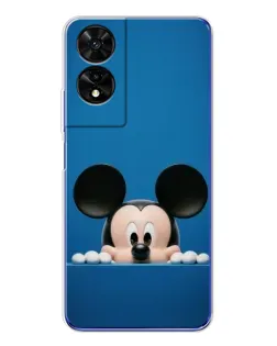 Чехол для TCL 505 с картинкой «Микки выглядывает»