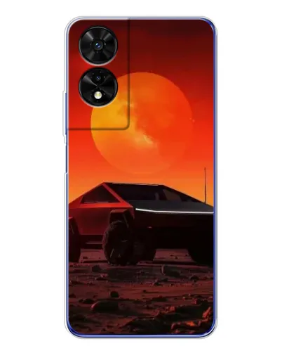 Чехол для TCL 505 с картинкой «Cybertruck на Марсе»