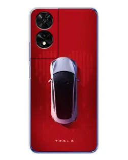 Чохол для TCL 505 з картинкою «Tesla Top View»