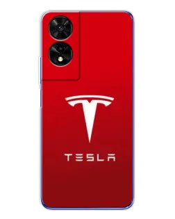 Чохол для TCL 505 з картинкою «Tesla Red Classic»