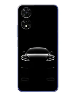 Чохол для TCL 505 з картинкою «Силует Tesla Night»