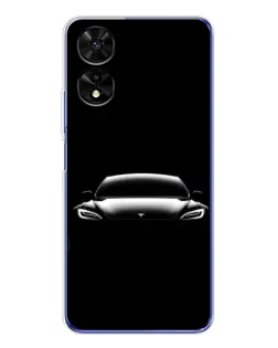 Чохол для TCL 505 з картинкою «Фари Tesla Night»
