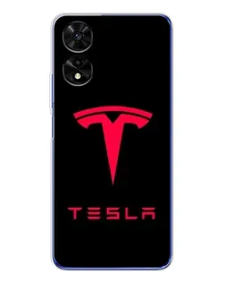 Чохол для TCL 505 з картинкою «Tesla Red Logo»