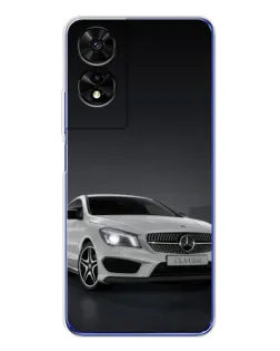 Чехол для TCL 505 с картинкой «Mercedes AMG GT Silver»
