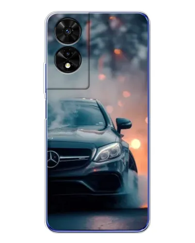 Чехол для TCL 505 с картинкой «Mercedes — ночной город»
