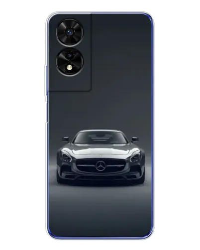 Чехол для TCL 505 с картинкой «Mercedes на черном»