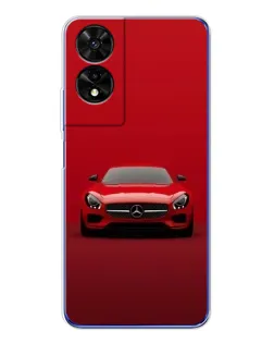 Чехол для TCL 505 с картинкой «Красный Mercedes AMG»