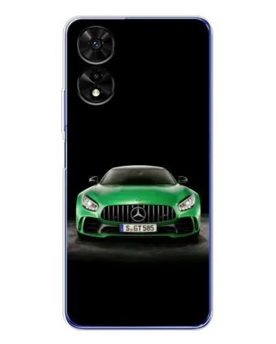 Чехол для TCL 505 с картинкой «Mercedes — неоновый лого»
