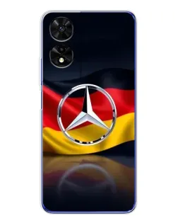 Чехол для TCL 505 с картинкой «Mercedes — флаг Германии»