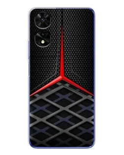 Чехол для TCL 505 с картинкой «Mercedes Carbon Grid»