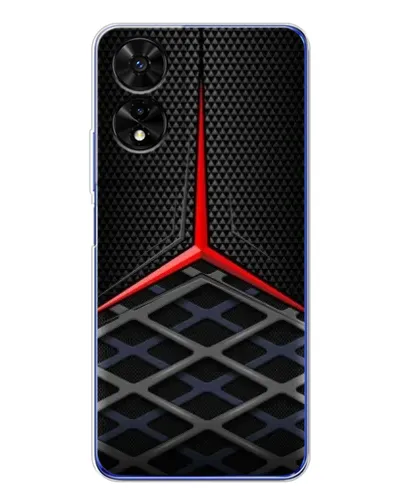 Чехол для TCL 505 с картинкой «Mercedes Carbon Grid»