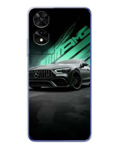 Чехол для TCL 505 с картинкой «Темный Mercedes AMG»