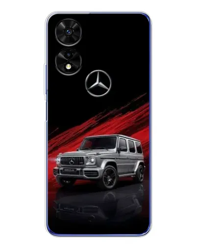 Чехол для TCL 505 с картинкой «Mercedes G-Class красный»