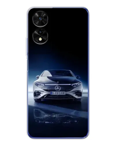 Чехол для TCL 505 с картинкой «Ночной Mercedes EQ»