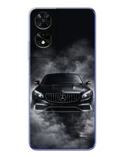 Чехол для TCL 505 с картинкой «Mercedes в дыму»