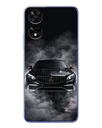 Чехол для TCL 505 с картинкой «Mercedes в дыму»