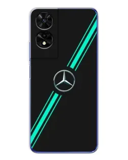 Чехол для TCL 505 с картинкой «Спортивные линии Mercedes»