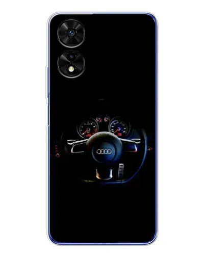 Чехол для TCL 505 с картинкой «Салон Audi — руль» Чехол для TCL 505 с картинкой «Салон Audi — руль»